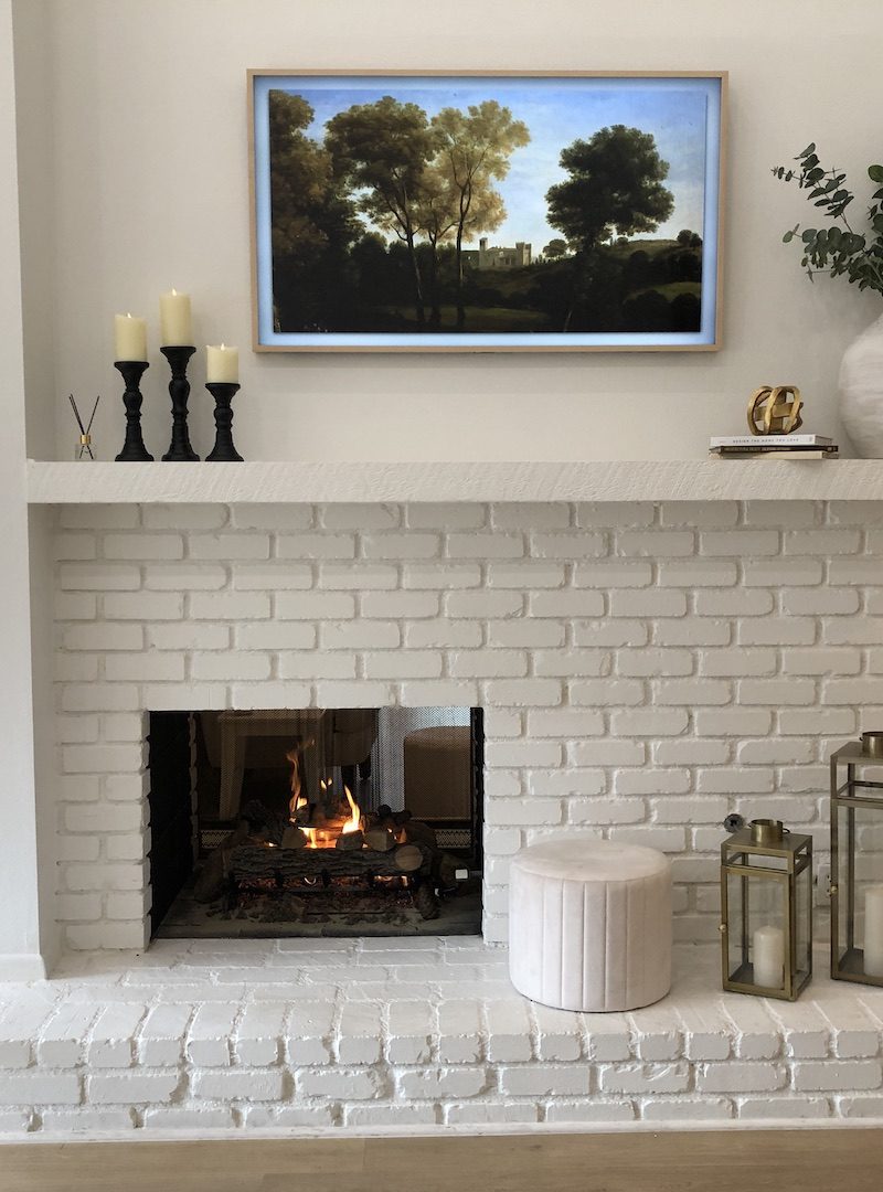 decorate above fireplace